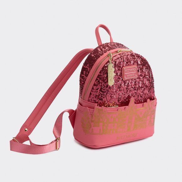 Biltmore x Loungefly Pink Sequin Backpack - Brand New With Tags